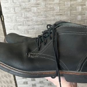 Mark Nason Skechers Black Leather Chukka Ankle DesertBoots Sz Men’s 11.5 Lace Up